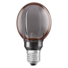 Dekoratívna LED žiarovka G80 guľa E27 4W = 12W 110lm 1800K teplá 330° dymová filament stmievateľná vintage 1906 Osram