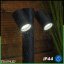 Záhradná lampa svietidlo stĺpik reflektor vonkajšia stojaca 45 cm 2x GU10 ASTI LUMILED