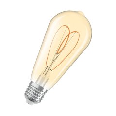 Dekoratívna LED žiarovka ST64 Edison E27 8W = 60W 806lm 2200K Warm CRI90 300° Amber Dimmable Vintage 1906 Osram