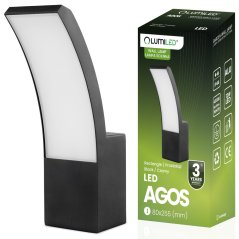 Vonkajšia záhradná lampa LED nástenná lampa 12W 4000K AGOS LUMILED
