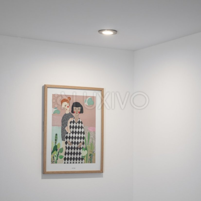 HALOGEN svietidlo na zapustenie do kúpeľne hermetické AQUS GU10 LUMILED Satin IP44 FIXED