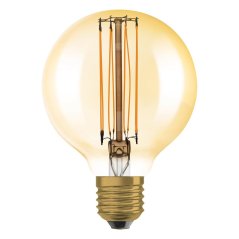 Dekoratívna LED žiarovka G80 Sphere E27 8,8W = 60W 806lm 2200K Warm 320° Filament Dimmable Vintage 1906 Osram