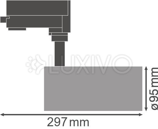 Track Track SP D95 55W 4000K 3-fázové nastaviteľné svietidlo Ledvance