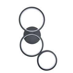 Nástenné svietidlo 23W 3600lm 4000K neutrálna čierna Flamenco Sanico Goldlux