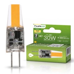 Žiarovka LED G4 kapsuľka 3W = 30W 360lm 3000K teplá 360° 12V FILAMENT LUMILED