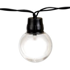 Girlanda solárna záhradná 30 LED ozdobné guličky 10, 6m 2700K teplá + diaľkový ovládač GLADI CONTROL LUMILED