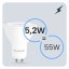 LED žiarovka GU10 reflektor PAR16 5, 2W = 55W 720LM 6500K studená 38° LUMILED
