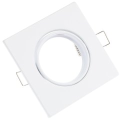 OPIN GOLDLUX (Polux) POHYBLIVÉ stropné svietidlo QUADRAT WHITE STEEL