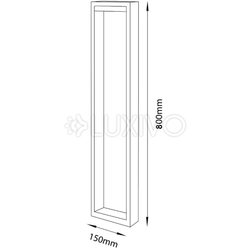 LED 10W HOSTA 80cm Lumiled vonkajšie stĺpikové záhradné svietidlo