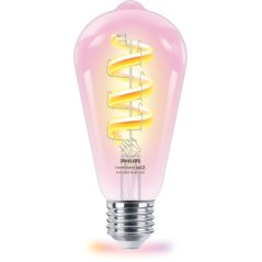 LED žiarovka E27 Edison ST64 6,3W = 40W 470lm 2200-6500K RGB + TW FILAMENT Smart SMART WiFi Bluetooth App WiZ Philips