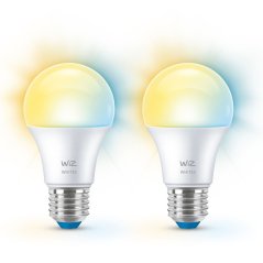 2x LED žiarovka E27 A60 8W = 60W 806lm 2700-6500K TW Smart SMART WiFi Bluetooth App WiZ