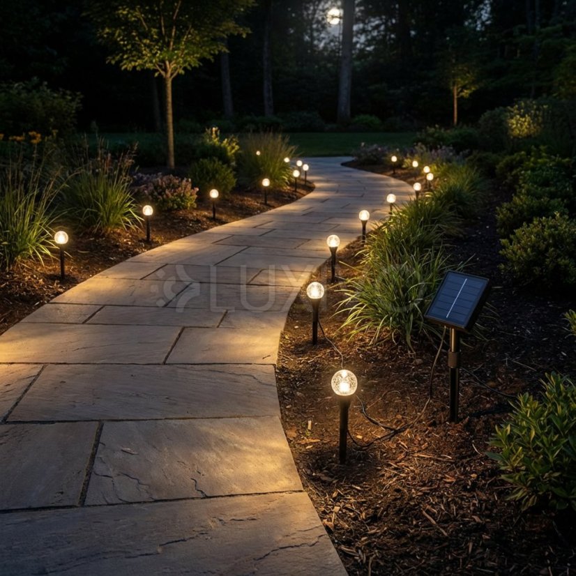 Solárna záhradná girlanda 20LED zapichovacia 5, 80m HAKON Lumiled