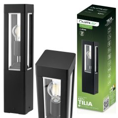 Vonkajšia záhradná lampa E27 PILLAR 50cm TILIA LUMILED