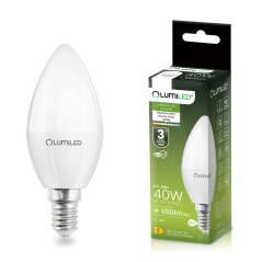 Žiarovka LED E14 sviečka B35 5W = 40W 550lm 4000K neutrálna 180° LUMILED