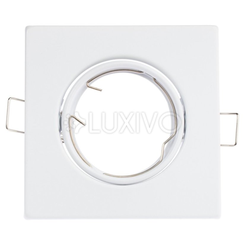 OPIN GOLDLUX (Polux) POHYBLIVÉ stropné svietidlo QUADRAT WHITE STEEL