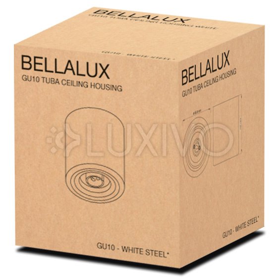 HALOGEN Hliníkové svietidlo na povrchovú montáž Black SPOT TUBA 10cm pre LED GU10 Bellalux