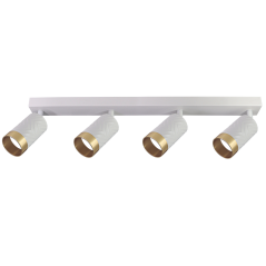 Nástenné a stropné bodové svietidlo 4x GU10 White Gold ARRAS Sanico Goldlux
