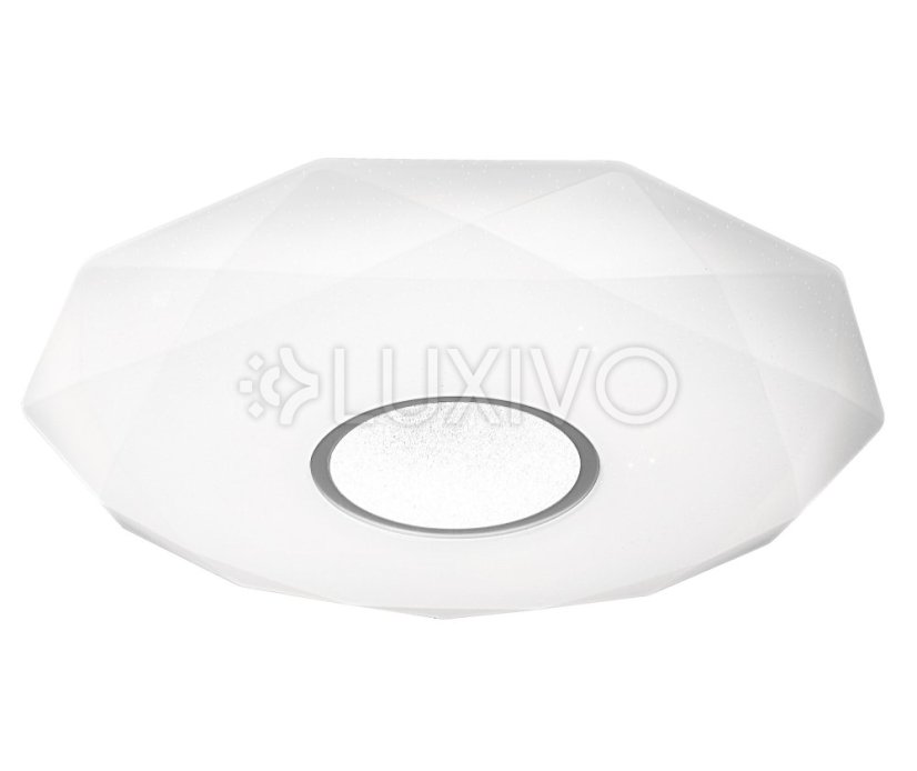 Plafón LED stropný 68W 7500lm CCT 120° biely IP44 diaľkovo stmievateľný Diamond Sanico Goldlux