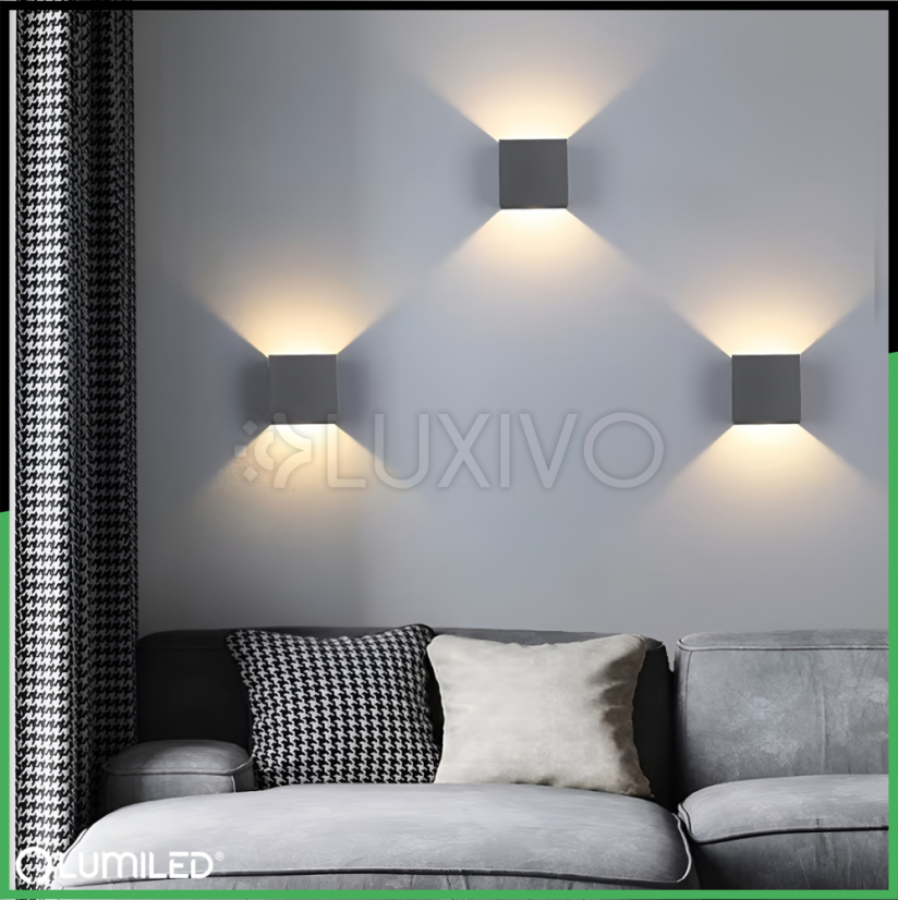 Záhradné nástenné svietidlo LED G9 nastaviteľné zhora nadol Graphite PYXIS LUMILED