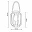 Solárna záhradná lampa LED závesná lampáš DORA IP44 3000K LUMILED