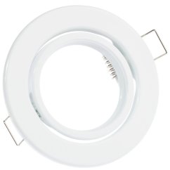 Svietidlo HALOGEN na zapustenú montáž Pohyblivé kruhové svietidlo AURELI White Sheet MR16 GU10