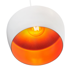 Závesná stropná lampa dekoratívna E27 biela zlatá moderná Sanico Goldlux