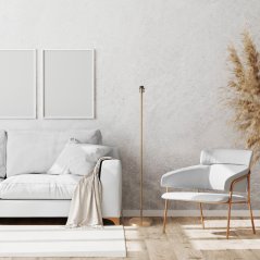 Stojacia lampa E27 zlatá SCARLET Sanico Goldlux