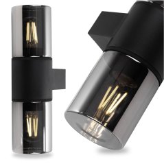 Vonkajšia záhradná nástenná fasádna lampa 2x E27 SALVIA LUMILED