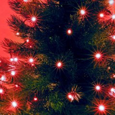 Vianočná led svetelná reťaz vnútorná - 50led - 4m červená