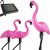 3x LED záhradná lampa Flamingos 54cm