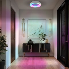 LED plafón povrchová montáž 72W 7500lm 2700-6000K CCT + RGB biela stmievateľná + diaľkové ovládanie EDGE Videx