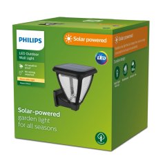 Vonkajšie nástenné svietidlo LED 1,5 W 200 lm 2700K Black Vapora Philips