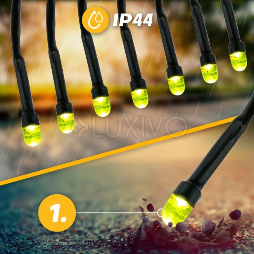 ORNIS LUMILED 7x LED záhradná solárna girlanda Dekoratívne svetlá