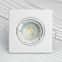 OPIN GOLDLUX (Polux) POHYBLIVÉ stropné svietidlo QUADRAT WHITE STEEL