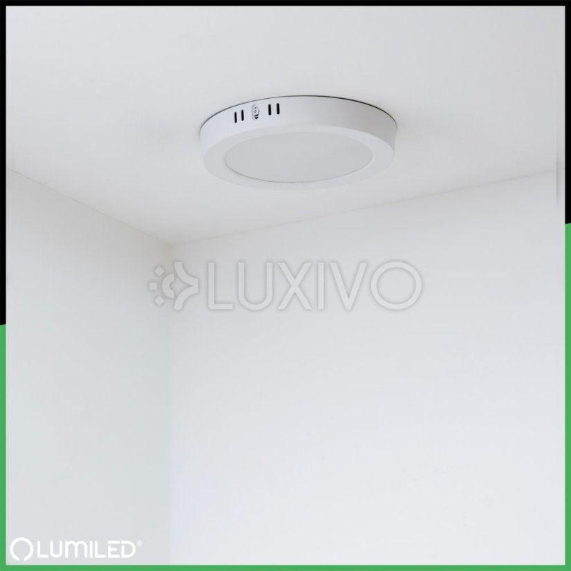 Povrchová montáž LED stropného svietidla 18W Kruhové svietidlo 4000K GLOW White LUMILED