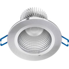 Stropné svietidlo 9W LED DOWNLIGHT DEEP Round 4000K 720lm Silver