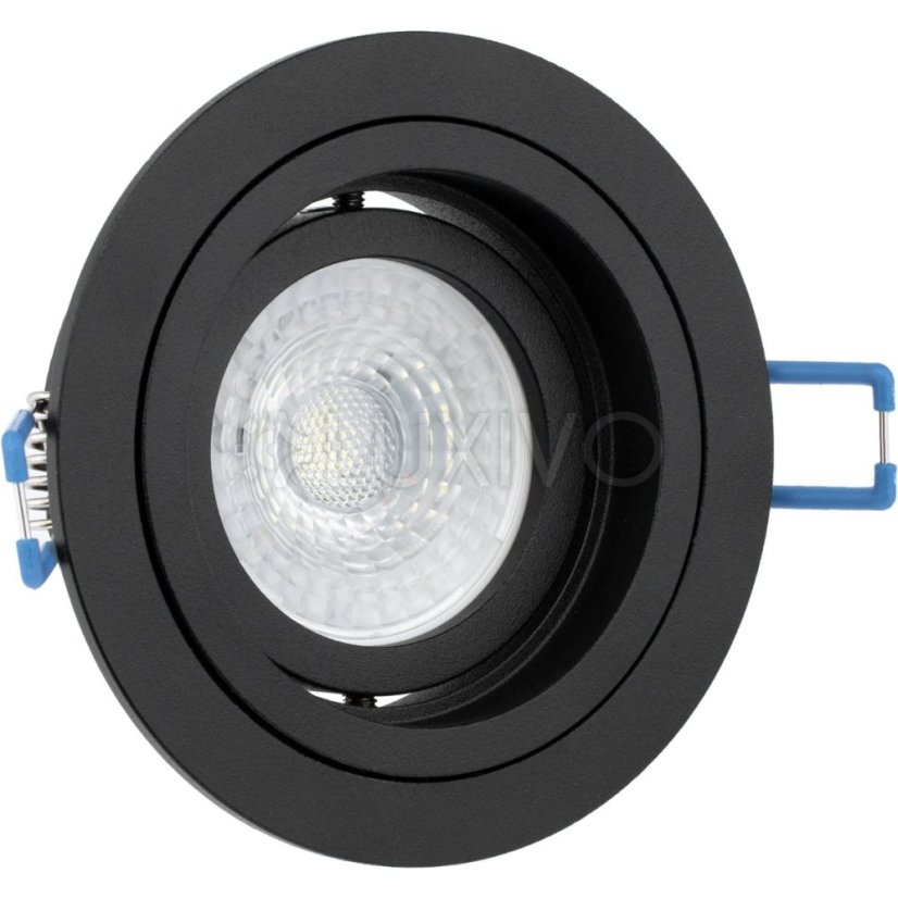 Svietidlo HALOGEN GU10 MR16 Round Black CASSIO LUMILED na zapustenú montáž