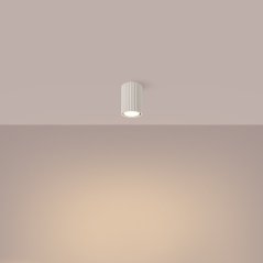 Bodové reflektorové stropné svietidlo Tuba 1x GU10 béžová Carbon Deep Space SL.1587 Sollux