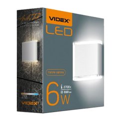 Vonkajšie LED fasádne svietidlo 6W 660lm 2700lm teplá biela EVAN Videx