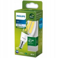 LED žiarovka E14 B35 2,3W = 40W 485lm 4000K Neutrálne vlákno PHILIPS Ultra Efficient