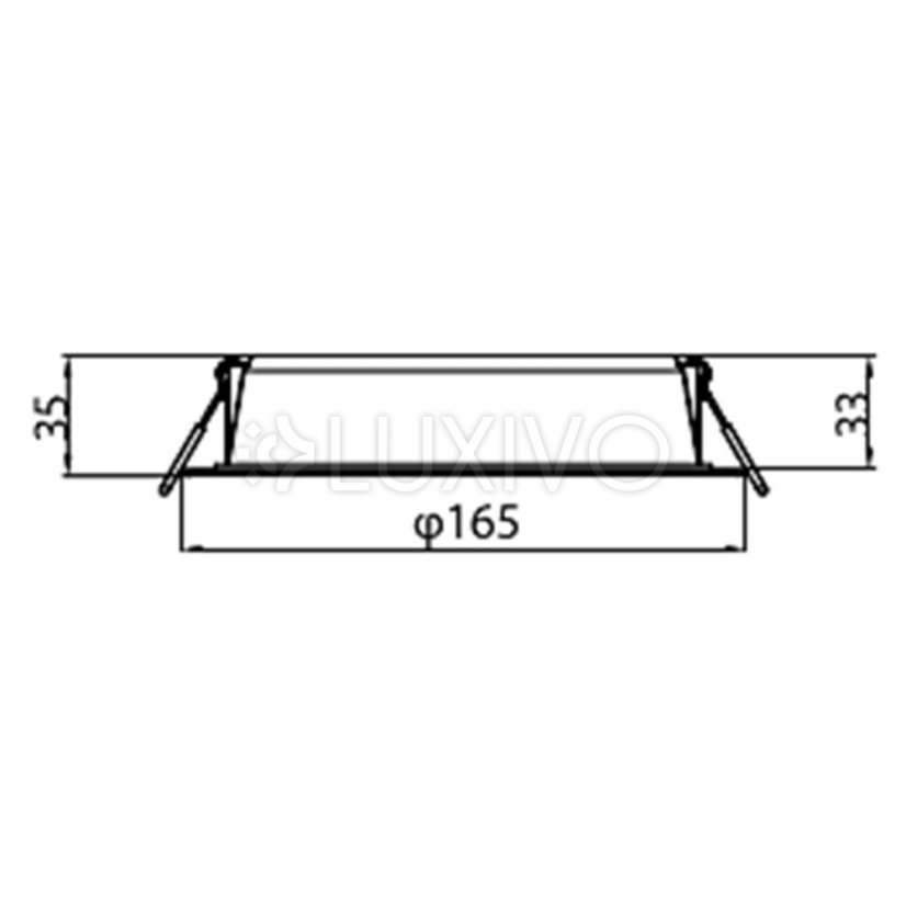 LED panel LED vstavané svietidlo 16,5W 1200lm 3000K White Meson Philips