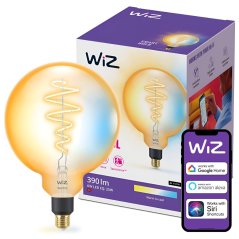 LED žiarovka E27 Sphere G200 6W = 25W 390lm 2000-5000K TW FILAMENT Amber Smart SMART WiFi Bluetooth App WiZ