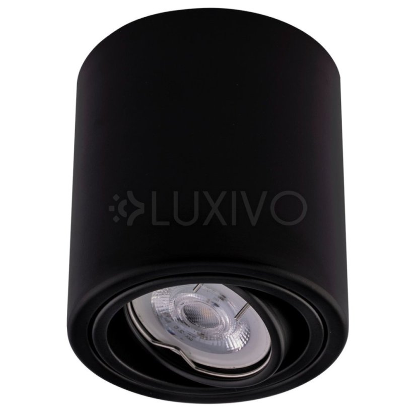 HALOGEN Hliníkové svietidlo na povrchovú montáž Black SPOT TUBA 10cm pre LED GU10 Bellalux