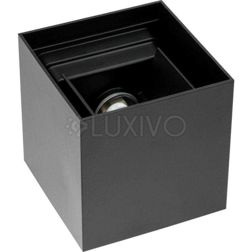 Záhradné svietidlo LED nástenné svietidlo G9 vonkajšie svietidlo Čierna horná/dolná časť s nastaviteľným uhlom osvetlenia Kira