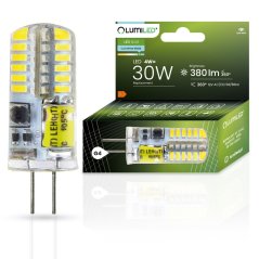 LED žiarovka G4 s päticou 4W = 30W 380lm 6500K Cold LUMILED