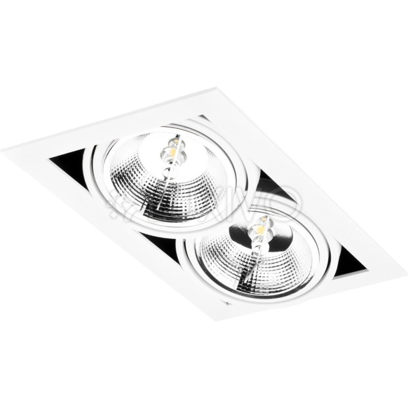 Halogénové svietidlo na zapustenie 2x GU10 ES111 Obdĺžnik biely CANIS LUMILED