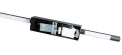 LED nástenné svietidlo LUNA BLACK Metal 120cm moderný štýl IP54