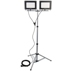 Reflektor LED Halogén lampa 2 x 100W na statíve GLAREX 4000K LUMILED
