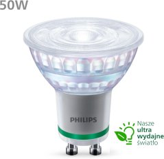 LED halogénová žiarovka GU10 PAR16 2,1 W = 50 W 400 lm 3000K Teplá 36° PHILIPS Spotlight Ultra Efficient
