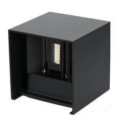 Nástenné svietidlo LED 6W 420lm 3000K neutrálna 2x LED IP54 čierna Querk